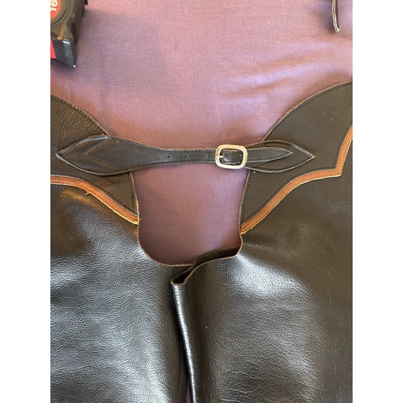 Ladies Or Girls Leather Chaps Size Small On Course - Picture 2 of 16